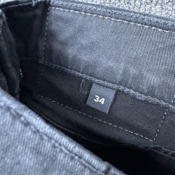 Citizens of Humanity Mens 34 Gage Classic Straight Jeans Black Denim - Picture 7 of 11